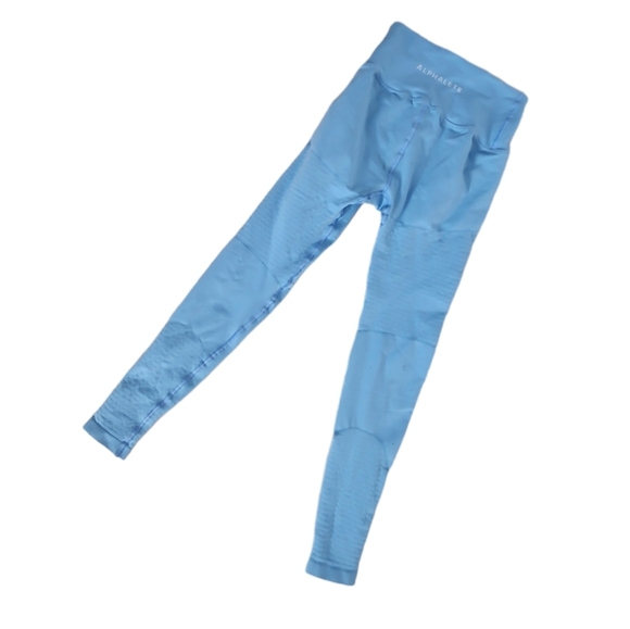 Alphalete Women High-Waisted OG Revival Compression Leggings Size Small Ice Blue - Picture 2 of 14
